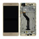 Huawei P9 lite - LCD Kijelző + Érintőüveg + Keret (Gold) TFT