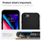 Spigen - Tok Liquid Air - iPhone 7, 8, SE 2020 & SE 2022, fekete