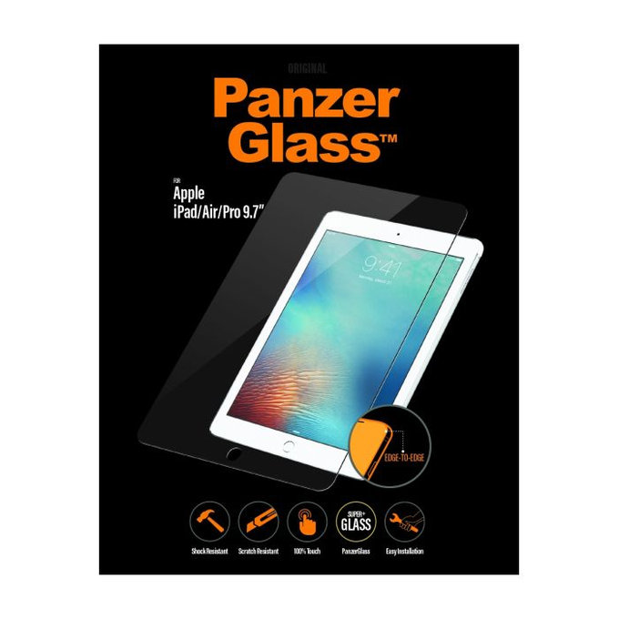 PanzerGlass - Edzett Üveg Standard Fit - iPad, Air, Pro 9.7", transparent