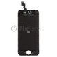 Kijelző iPhone 5S, SE, Black, Érintőüveg kerettel
