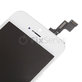 Kijelző iPhone 5S, SE, White, Érintőüveg kerettel