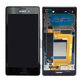 Sony Xperia M4 Aqua Dual E2333 - LCD Kijelző + Érintőüveg + Keret (Black) - 124TUL0015A, 124TUL0011A Genuine Service Pack