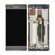 Sony Xperia XA F3111 - LCD Kijelző + Érintőüveg + Keret (Graphite Black) - 78PA3100010, 78PA3100090 Genuine Service Pack