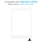 Apple iPad Mini 3 - Érintőüveg (White)