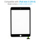Apple iPad Mini 3 - Érintőüveg (Black)