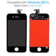 Kijelző iPhone 4S, Black, Érintőüveg kerettel
