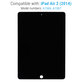 LCD Kijelző iPad Air 2, Black, Érintőüveg keret nélkül, Refurbished