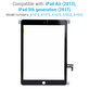 Érintőüveg iPad Air, iPad (5th Gen 2017), Black