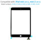 Érintőüveg IC csatlakozóval iPad Mini, Mini 2, Black