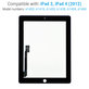Érintőüveg iPad 3, iPad 4, Black