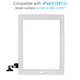 Apple iPad 2 - Érintőüveg (White)