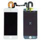 Apple iPod Touch (5th Gen, 6th Gen, 7th Gen) - LCD Kijelző + Érintőüveg + Keret (White) TFT