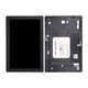 Asus ZenPad 10 Z300C, Z300CT, Z300CX, ZD300C - LCD Kijelző + Érintőüveg + Keret (Black) - 90NP0222-R20010 Genuine Service Pack