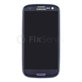 Samsung Galaxy S3 i9300 - LCD Kijelző + Érintőüveg + Keret (Pebble Blue) OLED