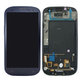 Samsung Galaxy S3 i9300 - LCD Kijelző + Érintőüveg + Keret (Pebble Blue) OLED
