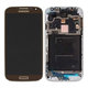 Samsung Galaxy S4 i9506 LTE - LCD Kijelző + Érintőüveg + Keret (Brown) - GH97-15202E Genuine Service Pack