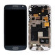 Samsung Galaxy S4 Mini Value I915i - LCD Kijelző + Érintőüveg + Keret (Black Mist) - GH97-16992C Genuine Service Pack