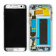 Samsung Galaxy S7 Edge G935F - LCD Kijelző + Érintőüveg + Keret (Silver) - GH97-18533B, GH97-18594B, GH97-18767B Genuine Service Pack