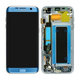 Samsung Galaxy S7 Edge G935F - LCD Kijelző + Érintőüveg + Keret (Coral Blue) - GH97-18533G, GH97-18594G, GH97-18767G Genuine Service Pack