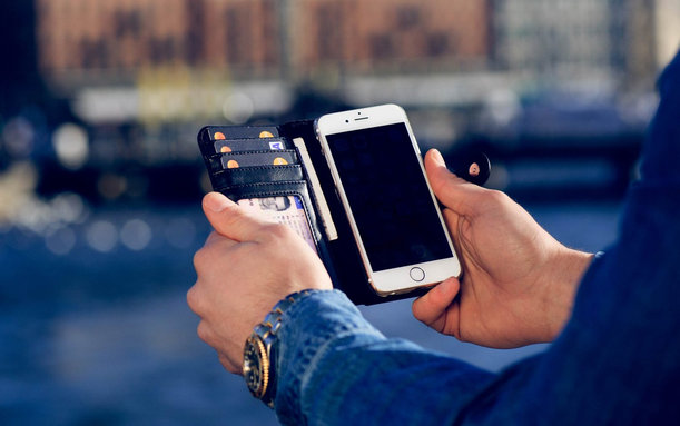 iDeal of Sweden - mágneses pénztárca + tok Samsung Galaxy S6-hoz, fekete