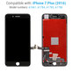 Apple iPhone 7 Plus - LCD Kijelző + Érintőüveg + Keret (Black) Refurbished