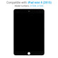 LCD Kijelző iPad Mini 4, Black, Érintőüveg keret nélkül