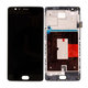 OnePlus 3, 3T - LCD Kijelző + Érintőüveg + Keret (Black) TFT