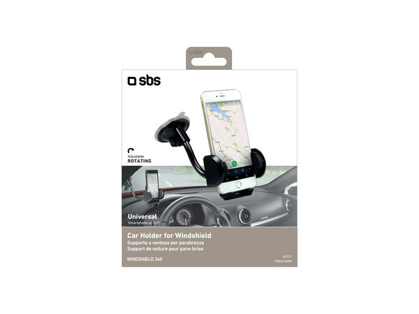 SBS - FREEWAY autós tartó tapadókoronggal, fekete színben