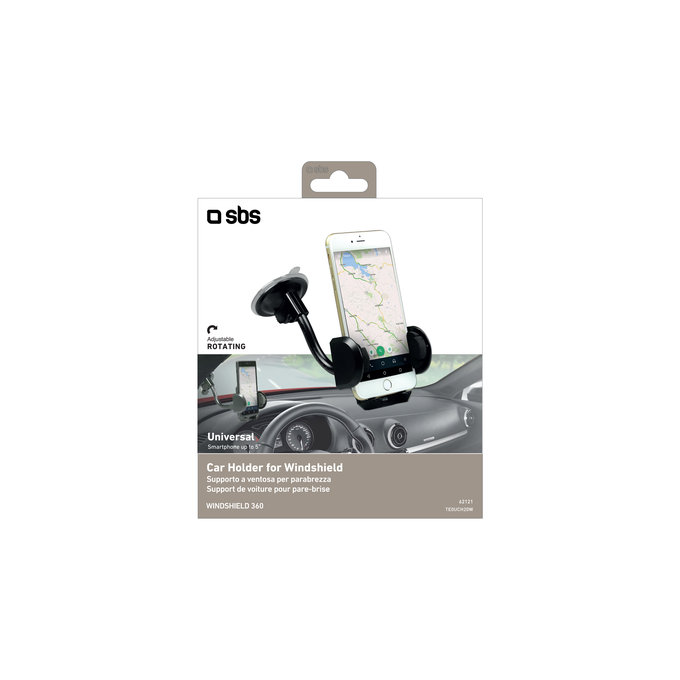 SBS - FREEWAY autós tartó tapadókoronggal, fekete színben