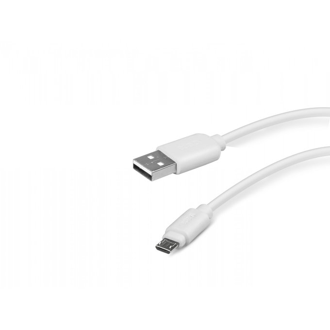 SBS - Micro-USB / USB Kábel (1m), fehér