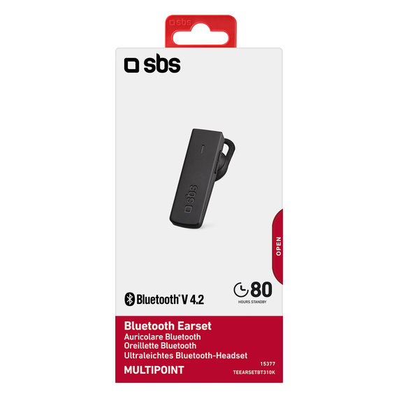 SBS - BT310 Bluetooth headset, fekete