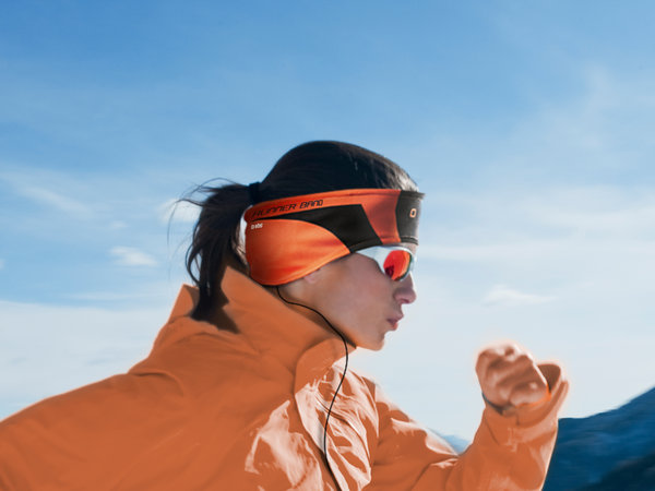 SBS - Sport fejpánt fejhallgatóval, narancs színben