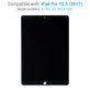 LCD Kijelző iPad Pro 10.5" (2017), Black, Érintőüveg keret nélkül