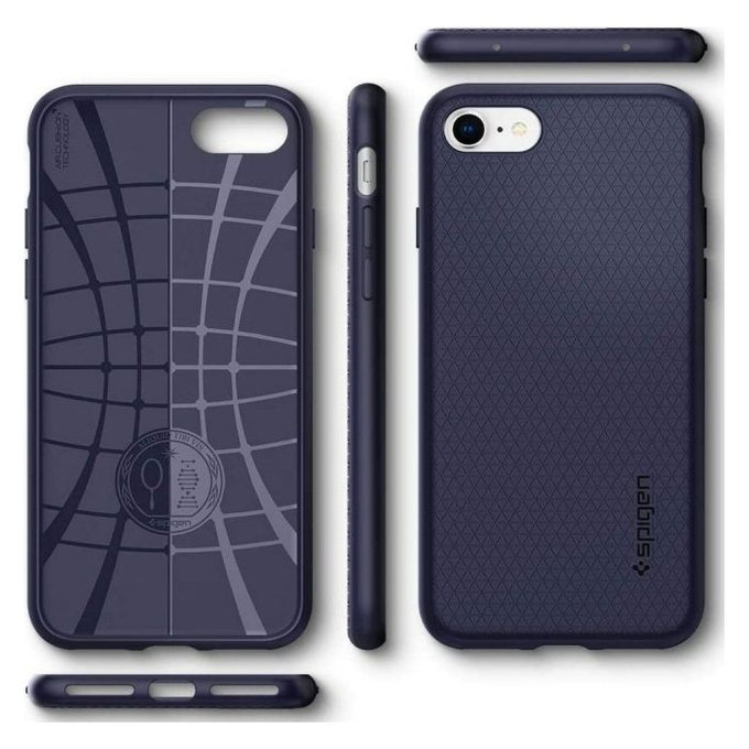 Spigen - Liquid Air tok iPhone SE 2020/8/7, kék