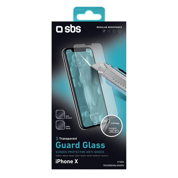SBS - Edzett Üveg - iPhone X, XS és 11 Pro és 11 Pro, transparent