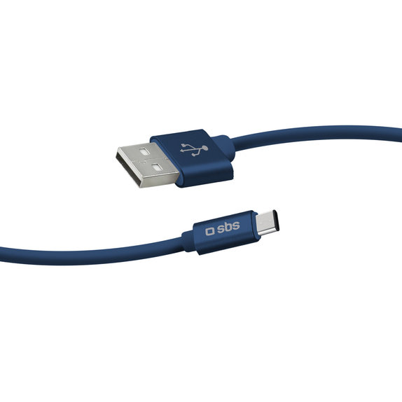 SBS - USB-C / USB Kábel (1m), kék