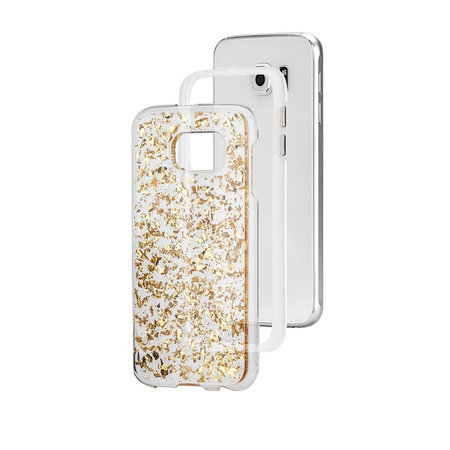 Case-Mate - Karat tok Samsung Galaxy S6 készülékhez, átlátszó / arany