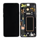 Samsung Galaxy S9 Plus G965F, G965FD - LCD Kijelző + Érintőüveg + Keret (Midnight Black) - GH97-21691A, GH97-21722A, GH97-21692A Genuine Service Pack