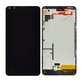Microsoft Lumia 640 - LCD Kijelző + Érintőüveg + Keret (Black) TFT