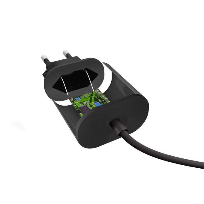 SBS - 10W Töltőadapter ét USB-C, fekete