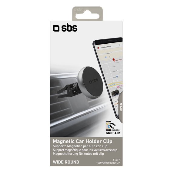 SBS - Autószellőzőtartó, mágneses, fekete