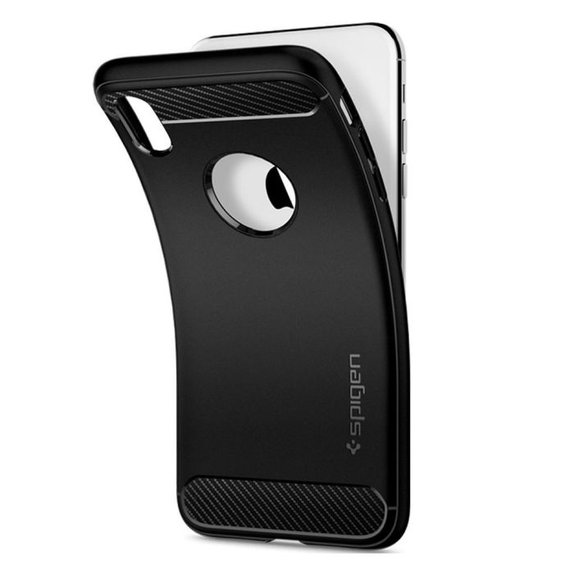 Spigen - Tok Rugged Armor - iPhone XR, fekete