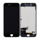 Kijelző In-Cell iPhone 7, Black, Érintőüveg kerettel, FixPremium
