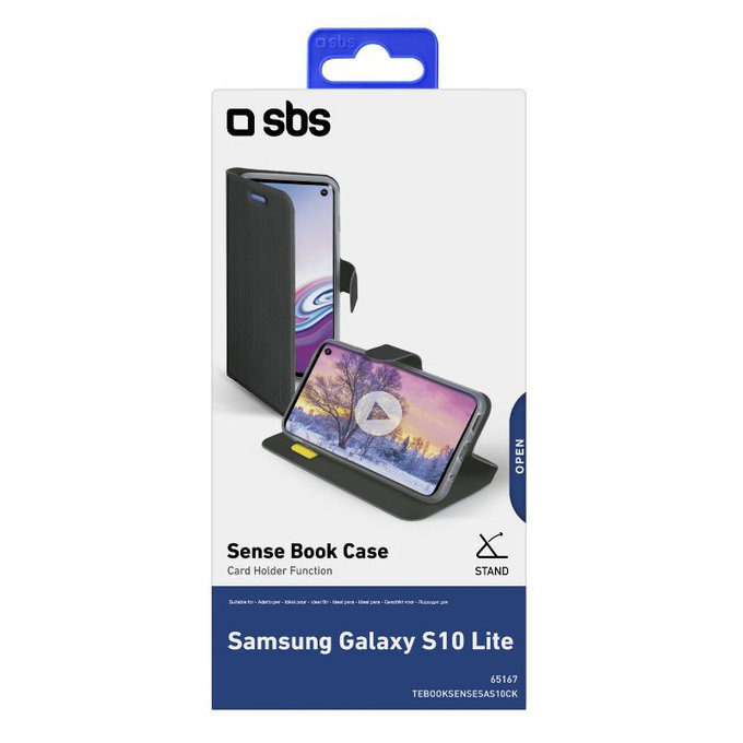 SBS - Tok Book Sense - Samsung Galaxy S10e, fekete