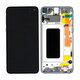 Samsung Galaxy S10e G970F - LCD Kijelző + Érintőüveg + Keret (Prism White) - GH82-18852B, GH82-18836B Genuine Service Pack