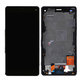 Sony Xperia Z3 Compact D5803 - LCD Kijelző + Érintőüveg + Keret (Black) TFT
