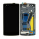OnePlus One - LCD Kijelző + Érintőüveg + Keret (Black) TFT