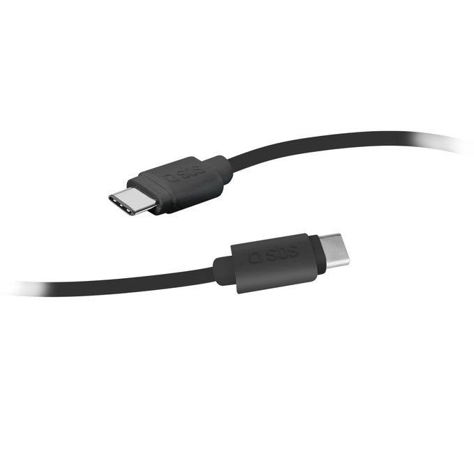 SBS - USB-C / USB-C Kábel (1.5m), fekete