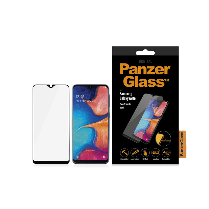 PanzerGlass - Edzett Üveg Case Friendly - Samsung Galaxy A10e és A20e, fekete