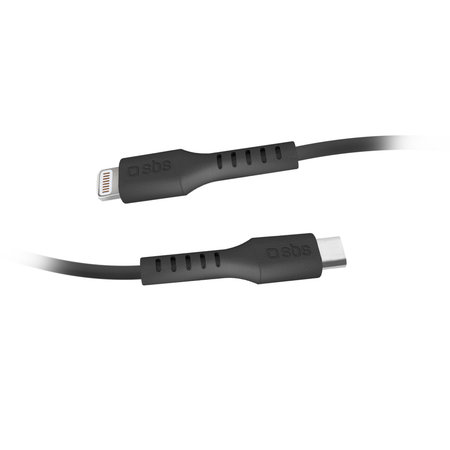 SBS - Lightning / USB-C Kábel (1m), fekete